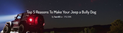 5 причин установить Bully Dog на Jeep