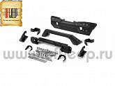 Бампер RIVAL передний силовой (короткий) алюминиевый с лайтбаром для Jeep Wrangler JK / JL и Gladiator JT