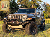 Бампер RIVAL передний силовой передний алюминиевый с лайтбаром для Jeep Wrangler JK / JL и Gladiator JT