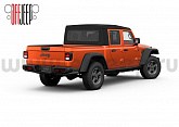 Крыша Mopar 82215614 мягкая съемная для Jeep Gladiator JT черная с тонироваными стеклом Twill