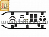 Защитные борта для багажника ARB BASE RACK (1830х1250мм) для Jeep Wrangler JL, перед 3/4