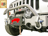 Кронштейн OJRubicon откидной рамки номерного знака для бамперов Mopar и/или лебедок Warn с толстым клюзом