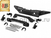 Бампер RIVAL передний силовой передний алюминиевый с лайтбаром для Jeep Wrangler JK / JL и Gladiator JT