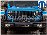 Решетка радиатора Mopar для Jeep Wrangler JL и Gladiator JT рестайлинг 2024г под камеру переднего обзора под покраску