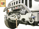 Кронштейн OJRubicon откидной рамки номерного знака для бамперов Mopar и/или лебедок Warn с толстым клюзом