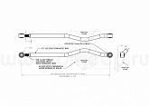 Тяга панара MetalCloak передняя регулируемая для Jeep Wrangler JK Тяга панара MetalCloak передняя регулируемая для Jeep Wrangler JK