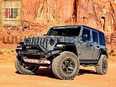 Бампер RIVAL передний силовой передний алюминиевый с лайтбаром для Jeep Wrangler JK / JL и Gladiator JT